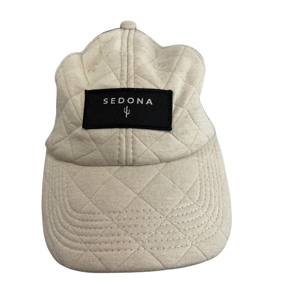 Salt Creek Apparel Sedona Cactus Quilted Snapback Hat Black Tan Baseball Cap